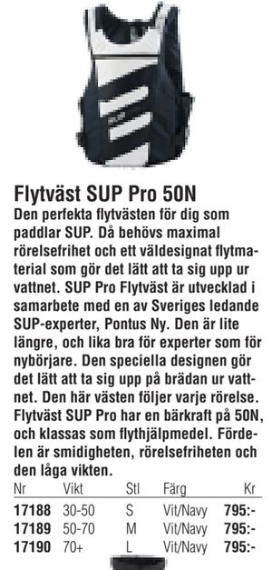 Flytväst SUP Pro 50N