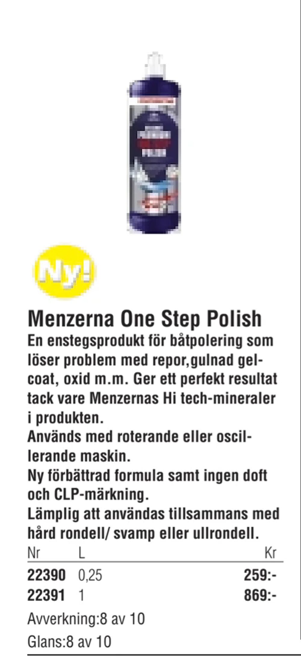 Erbjudanden på Menzerna One Step Polish från Erlandsons Brygga för 259 kr