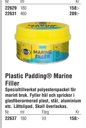 Plastic Padding® Marine Filler