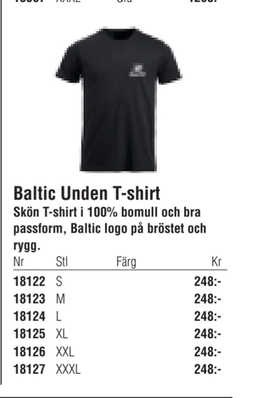 Erbjudanden på Baltic Unden T-shirt från Erlandsons Brygga för 248 kr