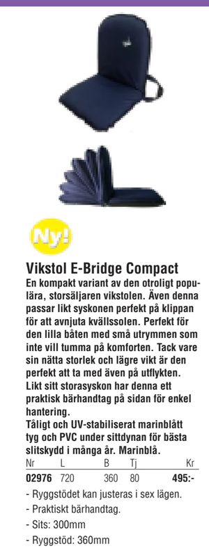 Vikstol E-Bridge Compact