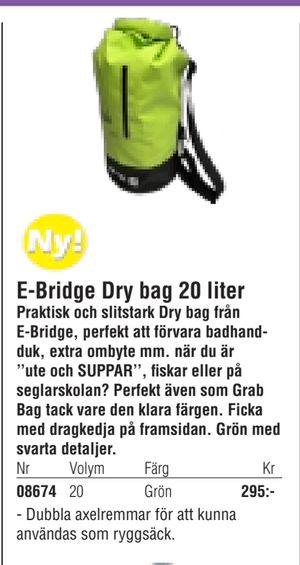 E-Bridge Dry bag 20 liter
