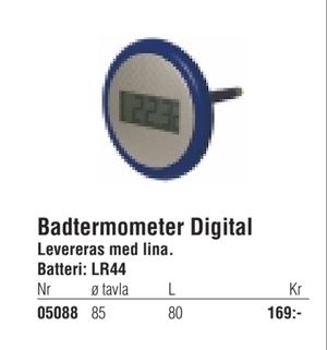 Badtermometer Digital