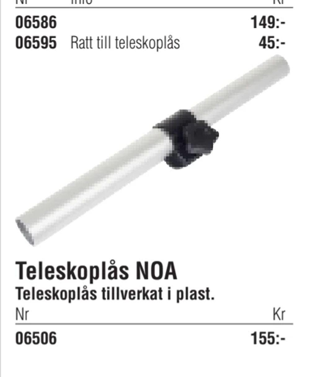 Erbjudanden på Teleskoplås NOA från Erlandsons Brygga för 155 kr