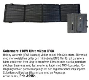 Solarmare 110W Ultra vikbar IP68