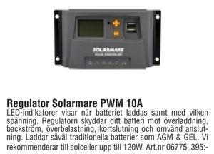 Regulator Solarmare PWM 10A