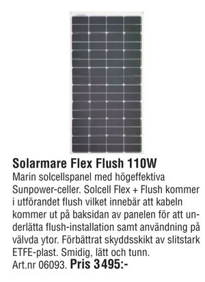 Solarmare Flex Flush 110W
