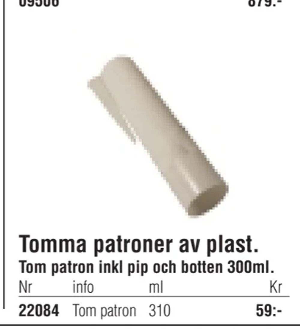 Erbjudanden på Tomma patroner av plast från Erlandsons Brygga för 59 kr
