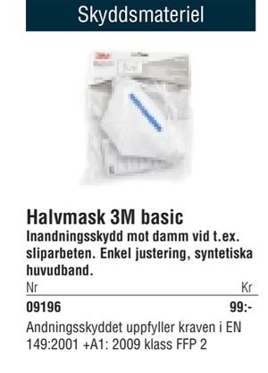 Halvmask 3M basic