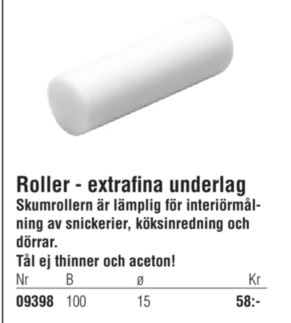 Erbjudanden på Roller - extrafina underlag från Erlandsons Brygga för 58 kr