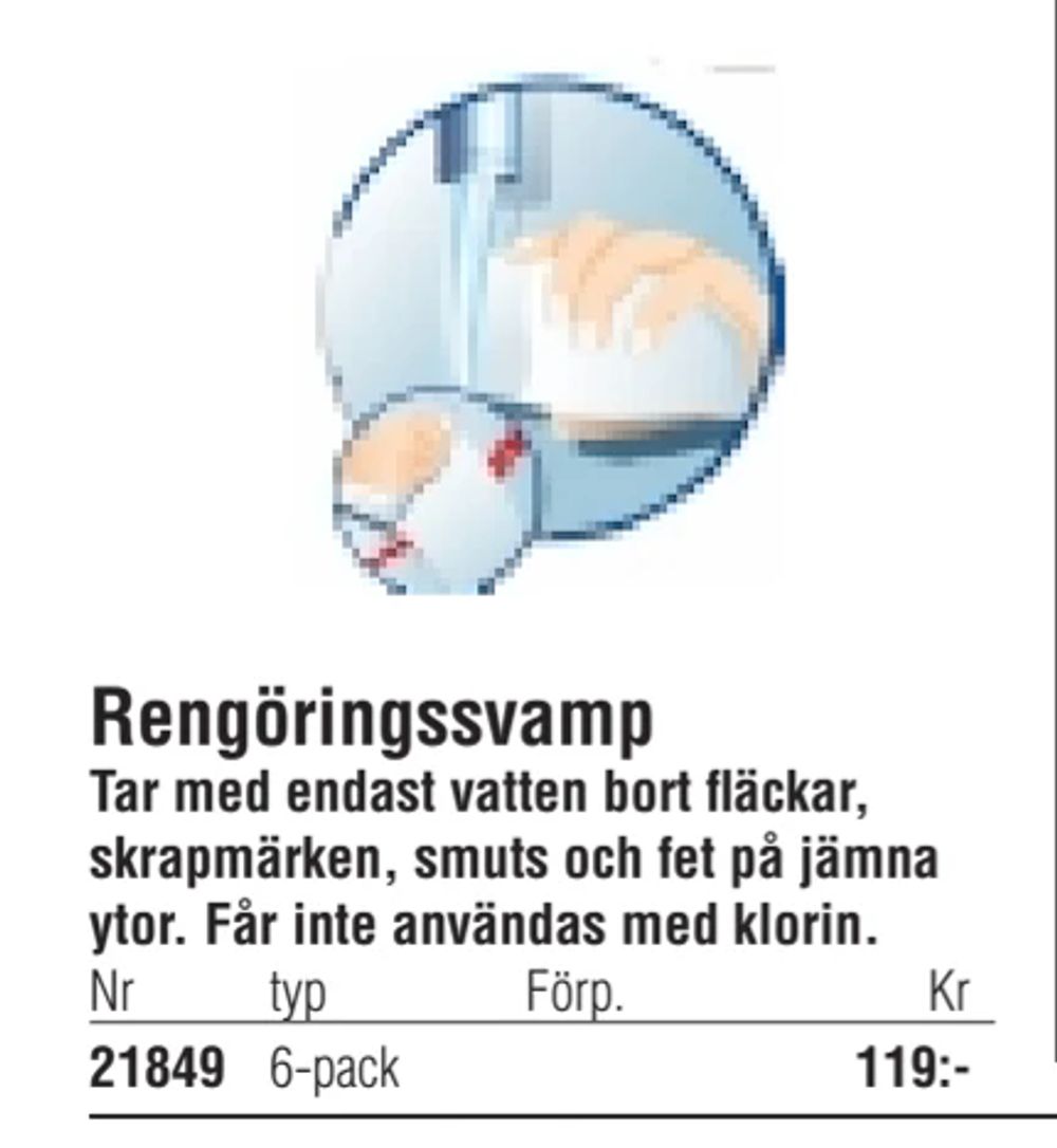 Erbjudanden på Rengöringssvamp från Erlandsons Brygga för 119 kr