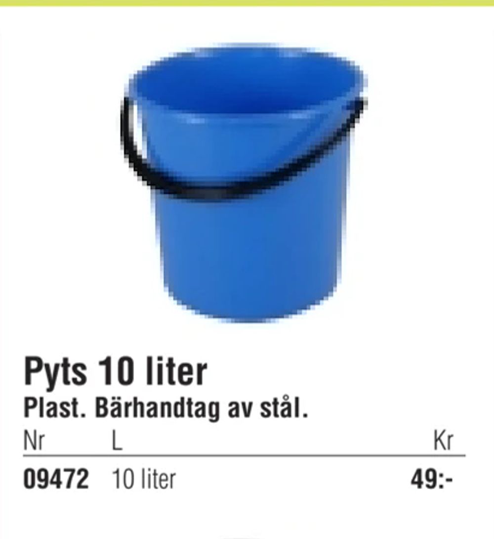 Erbjudanden på Pyts 10 liter från Erlandsons Brygga för 49 kr