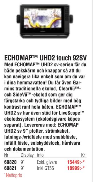 ECHOMAP™ UHD2 touch 92SV