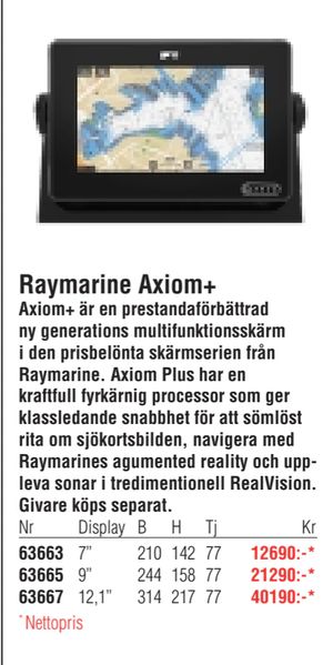 Raymarine Axiom+