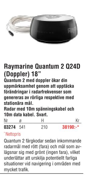 Raymarine Quantum 2 Q24D (Doppler) 18”