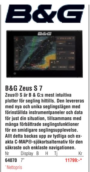 B&G Zeus S 7