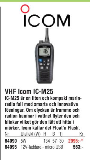 VHF Icom IC-M25