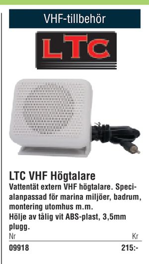 LTC VHF Högtalare