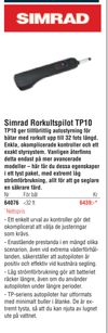 Simrad Rorkultspilot TP10