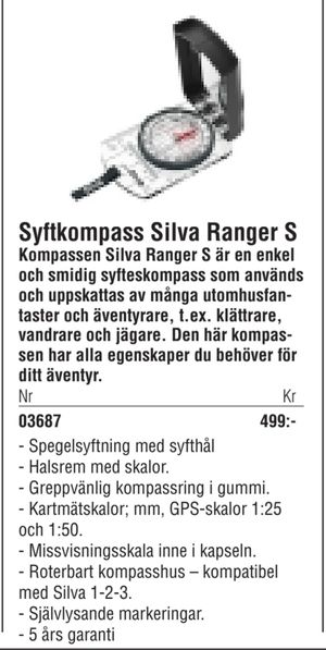 Syftkompass Silva Ranger S