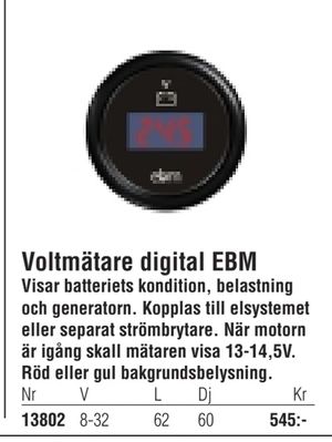Voltmätare digital EBM