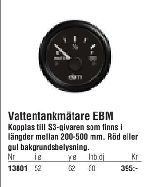 Vattentankmätare EBM