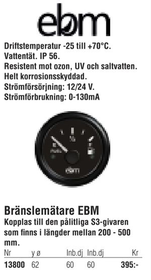 Bränslemätare EBM