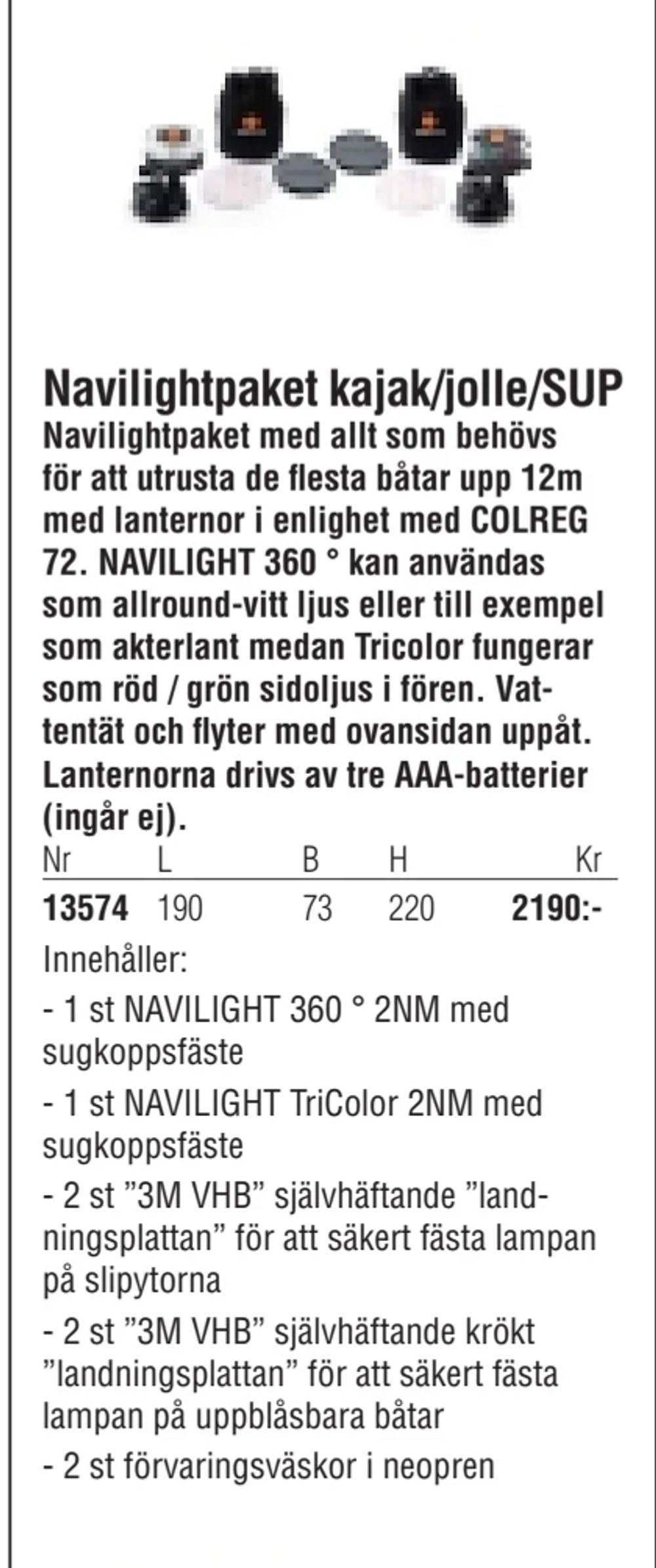 Erbjudanden på Navilightpaket kajak/jolle/SUP från Erlandsons Brygga för 2 490 kr
