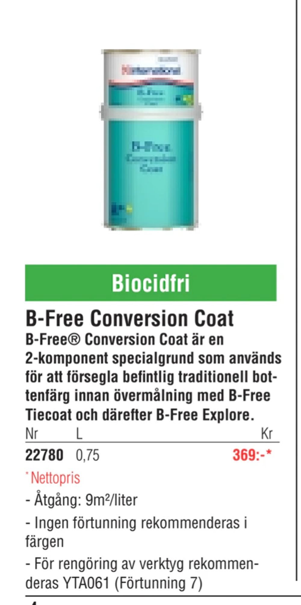 Erbjudanden på B-Free Conversion Coat från Erlandsons Brygga för 369 kr