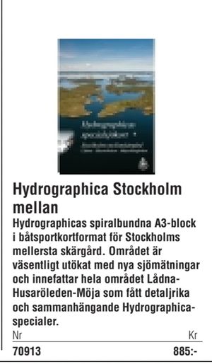 Hydrographica Stockholm mellan