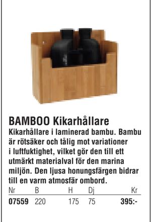 BAMBOO Kikarhållare