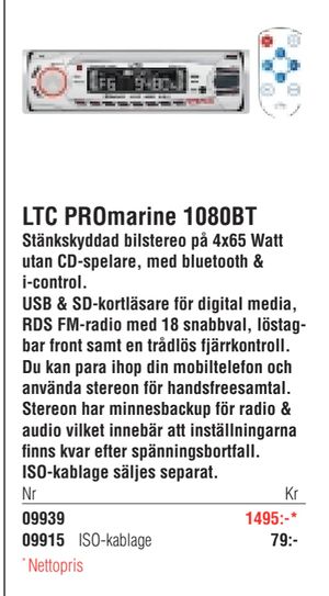LTC PROmarine 1080BT