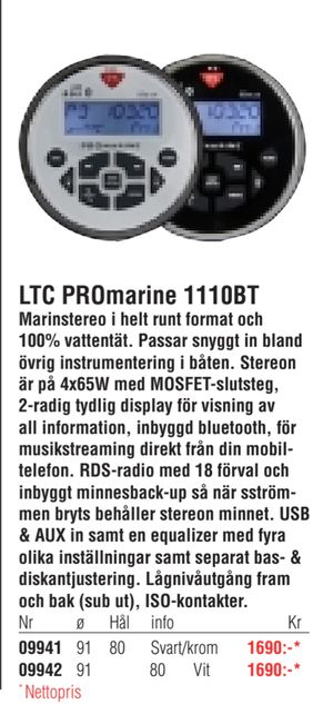 LTC PROmarine 1110BT