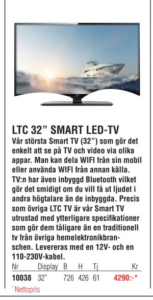 LTC 32” SMART LED-TV