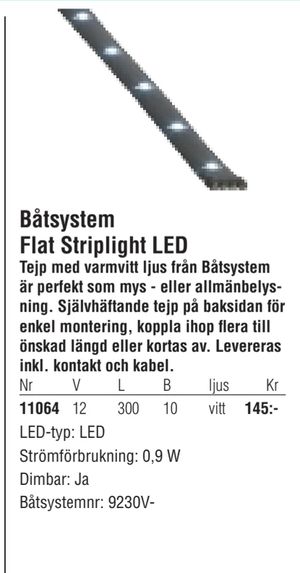 Båtsystem Flat Striplight LED