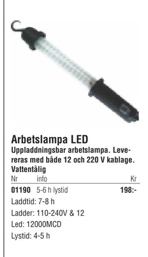 Arbetslampa LED