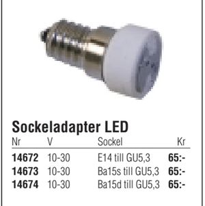 Sockeladapter LED