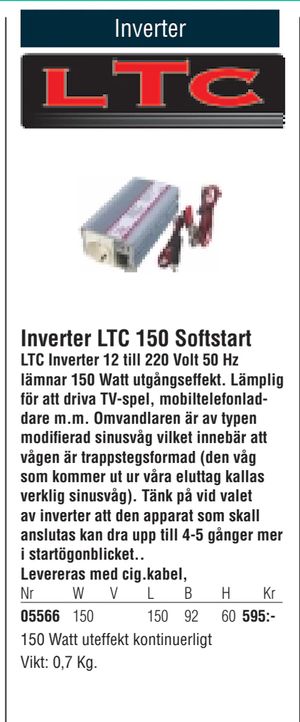 Inverter LTC 150 Softstart