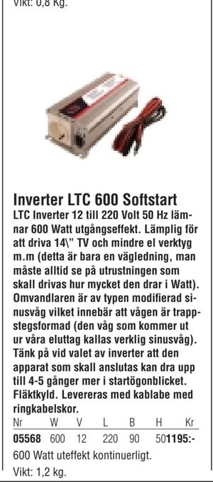 Inverter LTC 600 Softstart