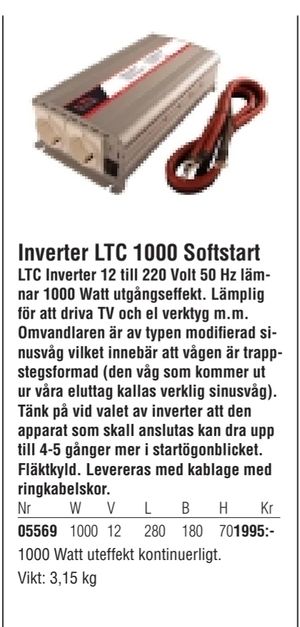 Inverter LTC 1000 Softstart