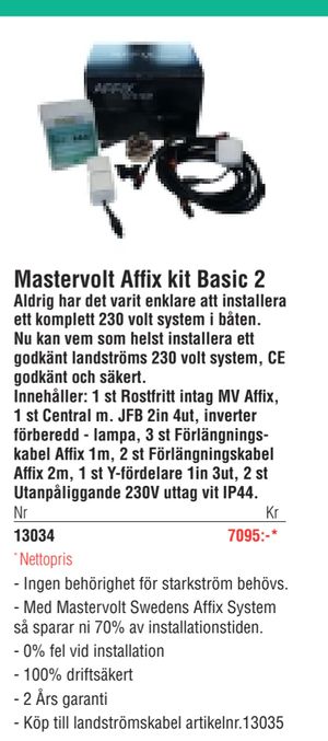 Mastervolt Affix kit Basic 2