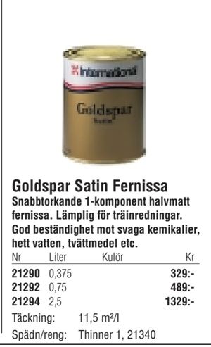 Goldspar Satin Fernissa