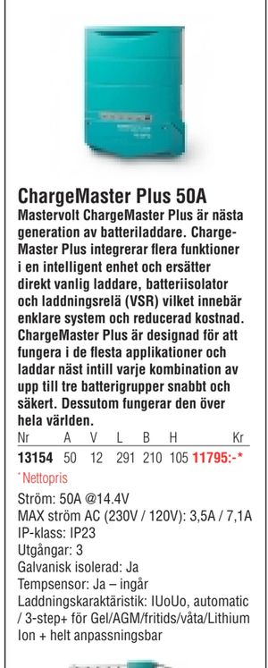 ChargeMaster Plus 50A