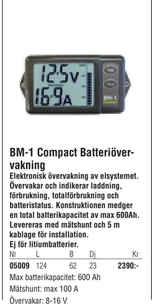 BM-1 Compact Batteriövervakning