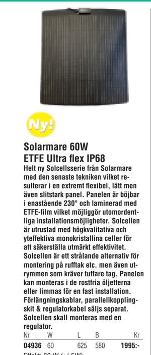 Solarmare 60W ETFE Ultra flex IP68