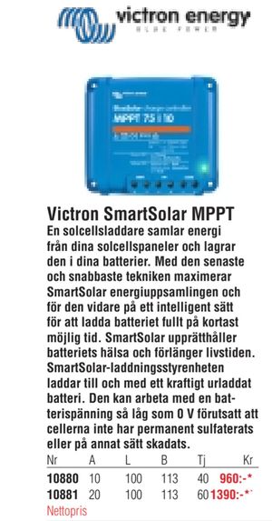 Victron SmartSolar MPPT