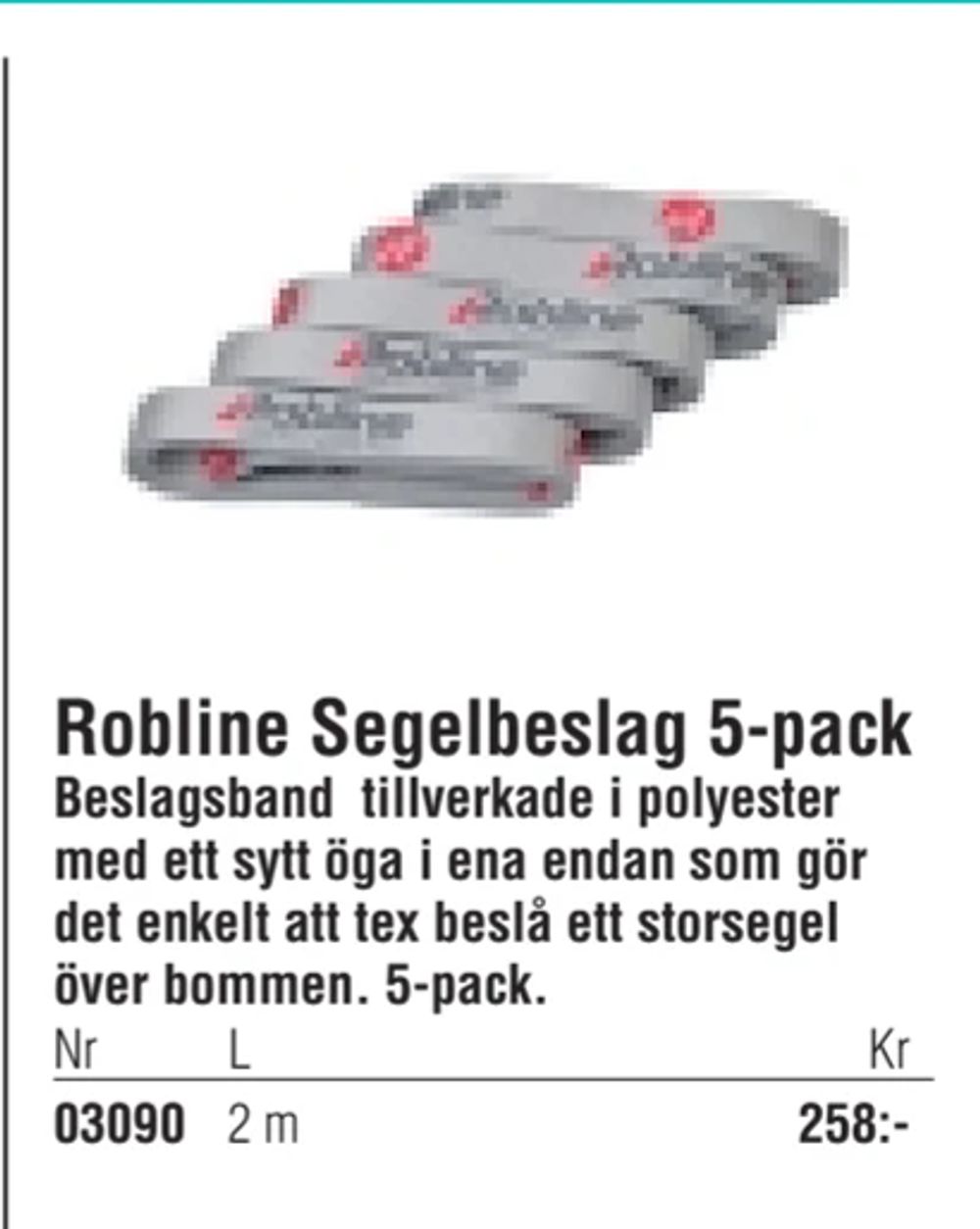 Erbjudanden på Robline Segelbeslag 5-pack från Erlandsons Brygga för 258 kr
