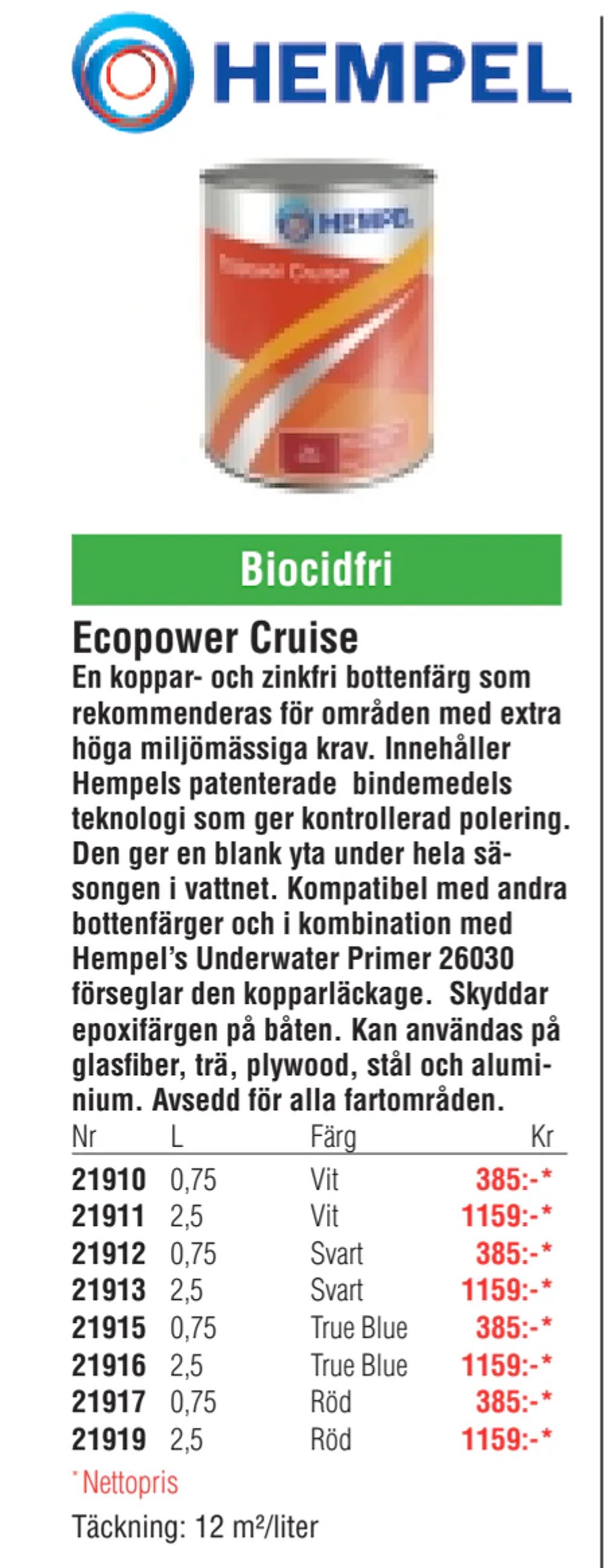 Erbjudanden på Ecopower Cruise från Erlandsons Brygga för 385 kr