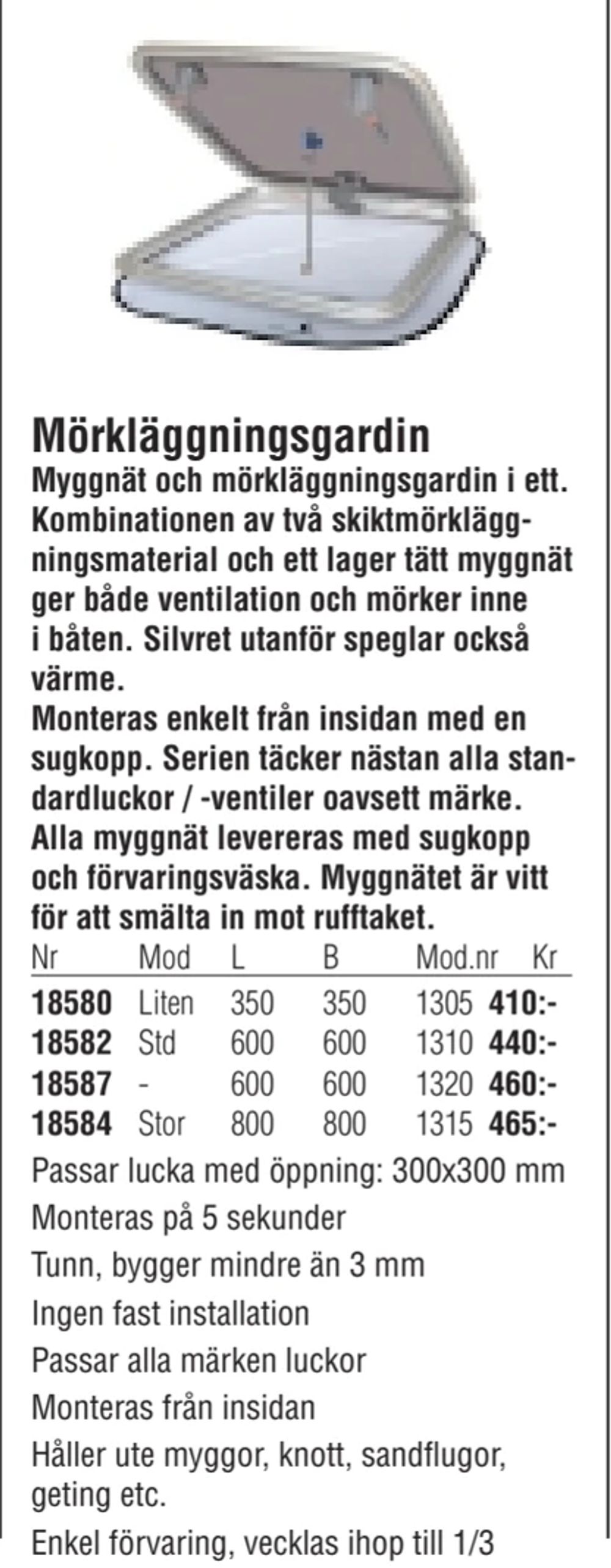 Erbjudanden på Mörkläggningsgardin från Erlandsons Brygga för 410 kr
