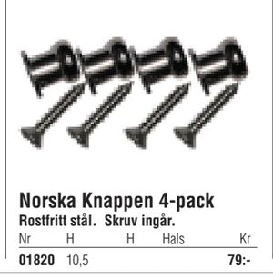 Norska Knappen 4-pack